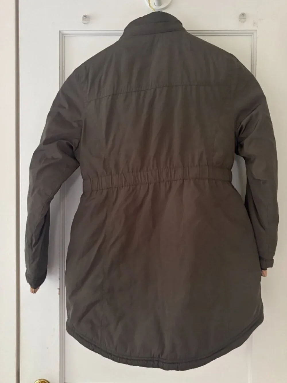 MICHAEL Kors Parka Girls Size 10-12 Olive Green with Pink accents